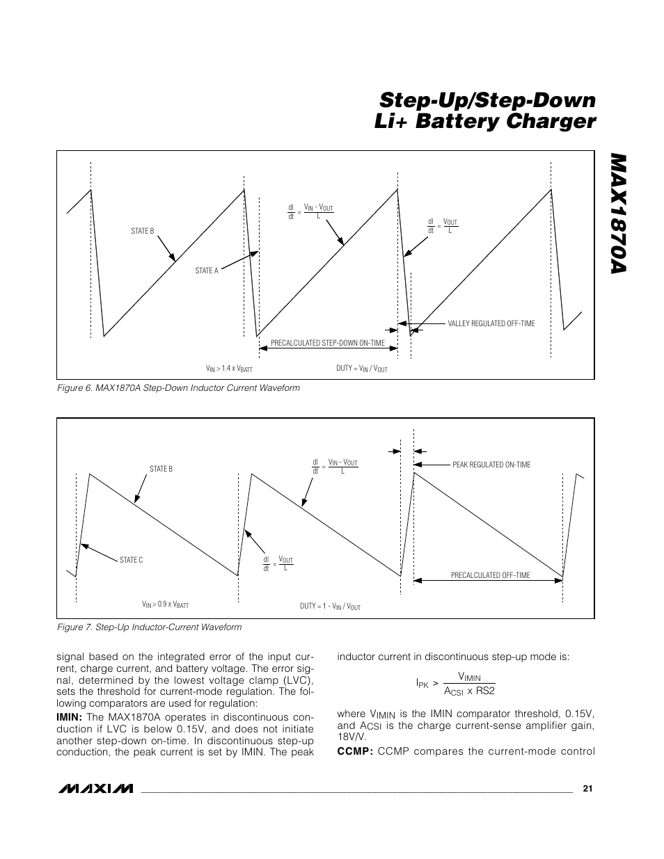 Max1870a step-up/step-down li+ battery charger | Rainbow Electronics MAX1870A User Manual | Page 21 / 32