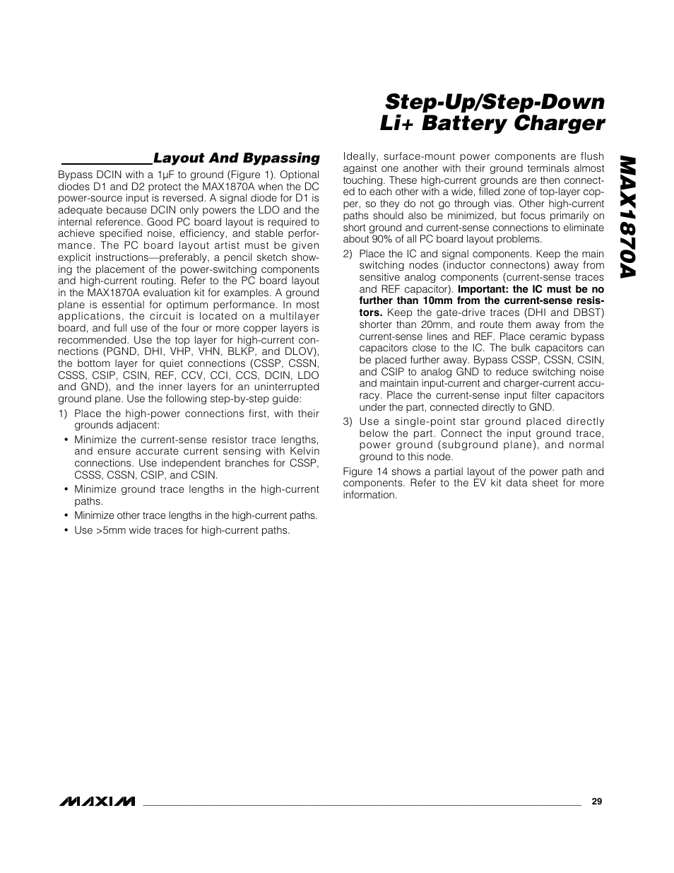 Max1870a step-up/step-down li+ battery charger | Rainbow Electronics MAX1870A User Manual | Page 29 / 32