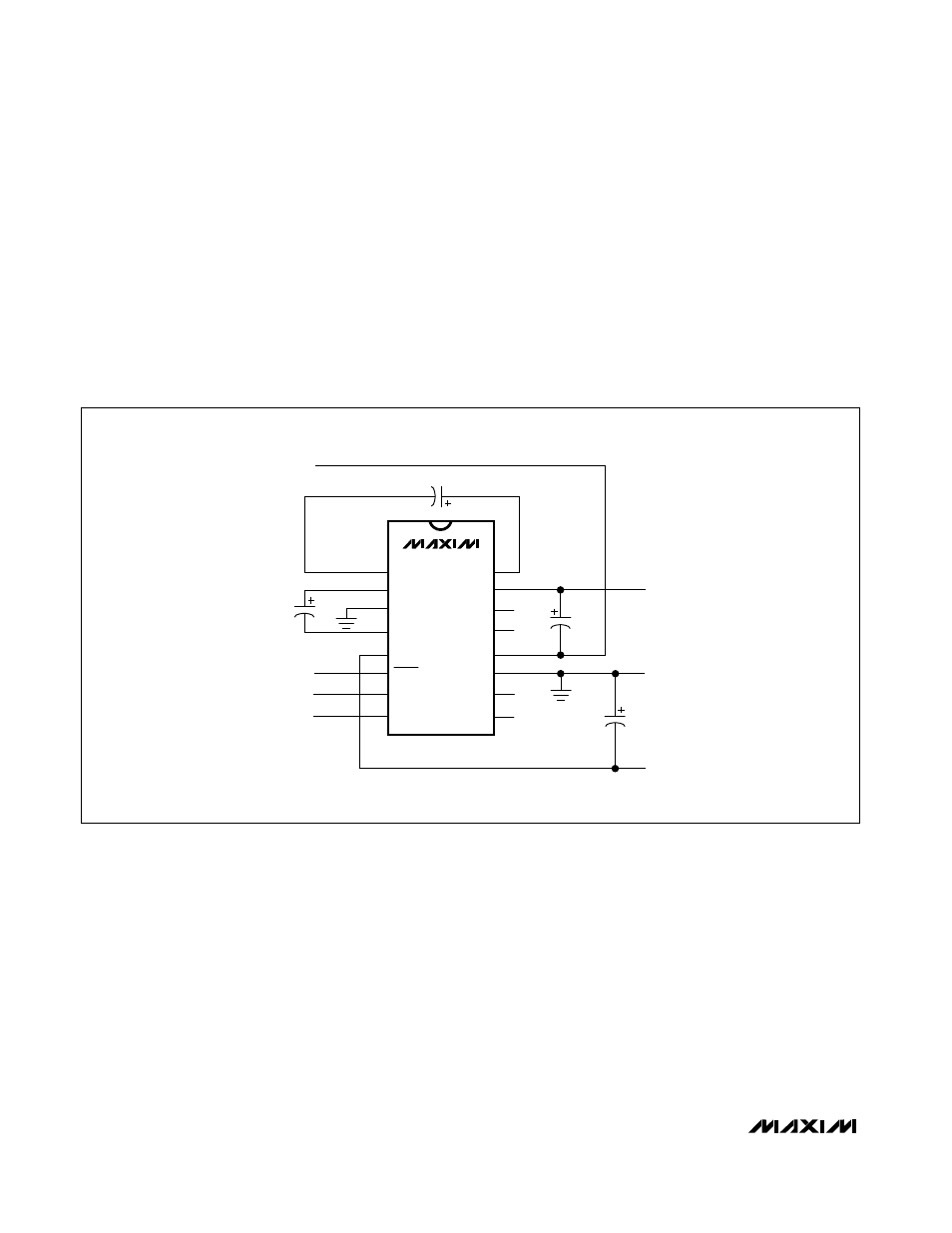 Max864 dual-output charge pump with shutdown, Applications information, Positive and negative converter | Paralleling devices | Rainbow Electronics MAX864 User Manual | Page 8 / 12