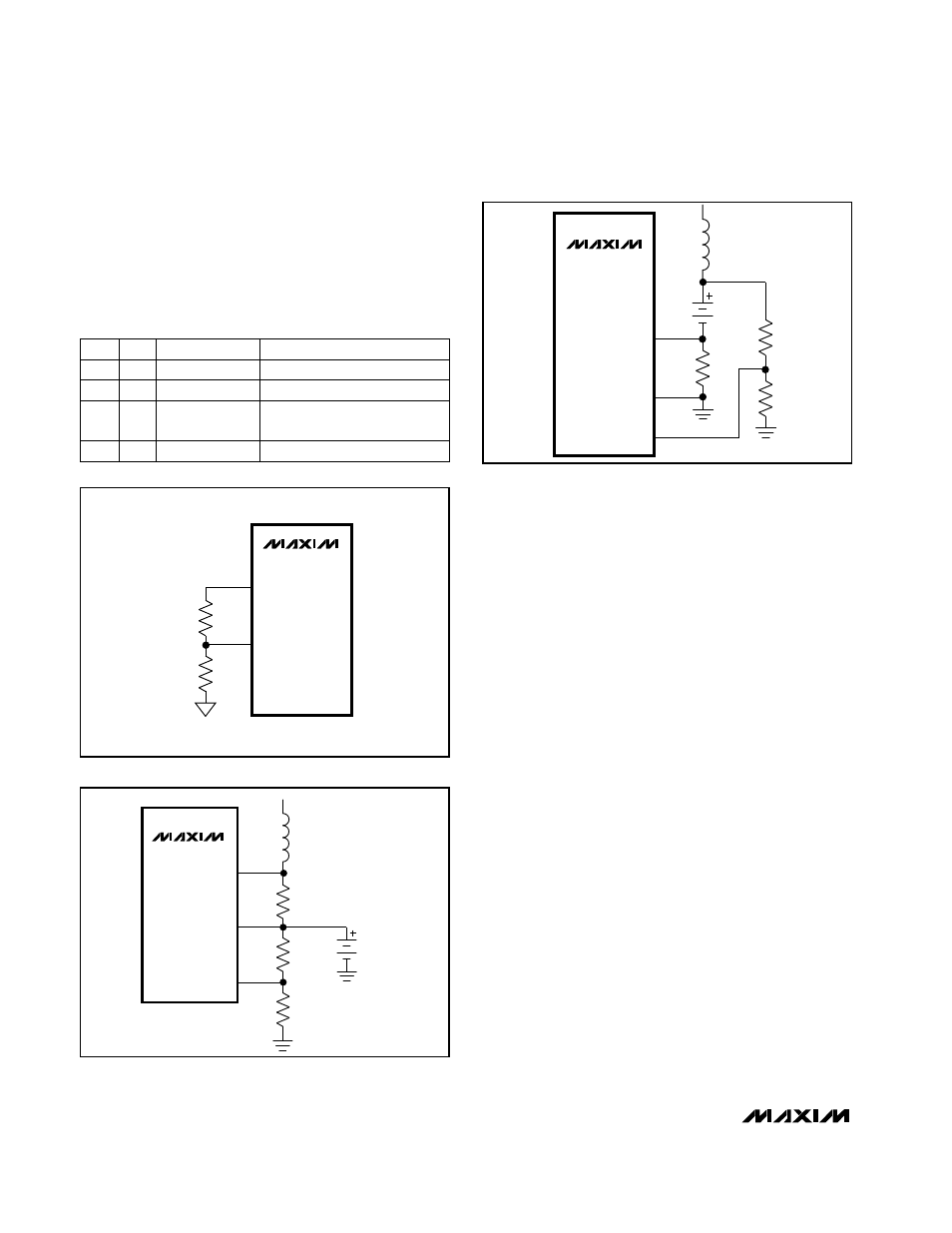 Table 1. selecting output current levels | Rainbow Electronics MAX1641 User Manual | Page 8 / 11