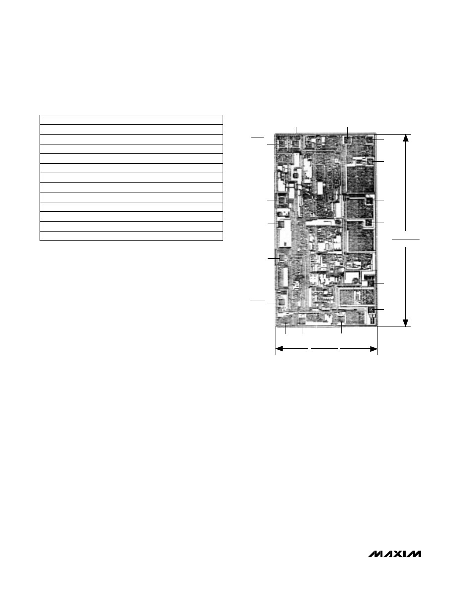 Chip topography, Ordering information (continued) | Rainbow Electronics MAX799 User Manual | Page 32 / 32