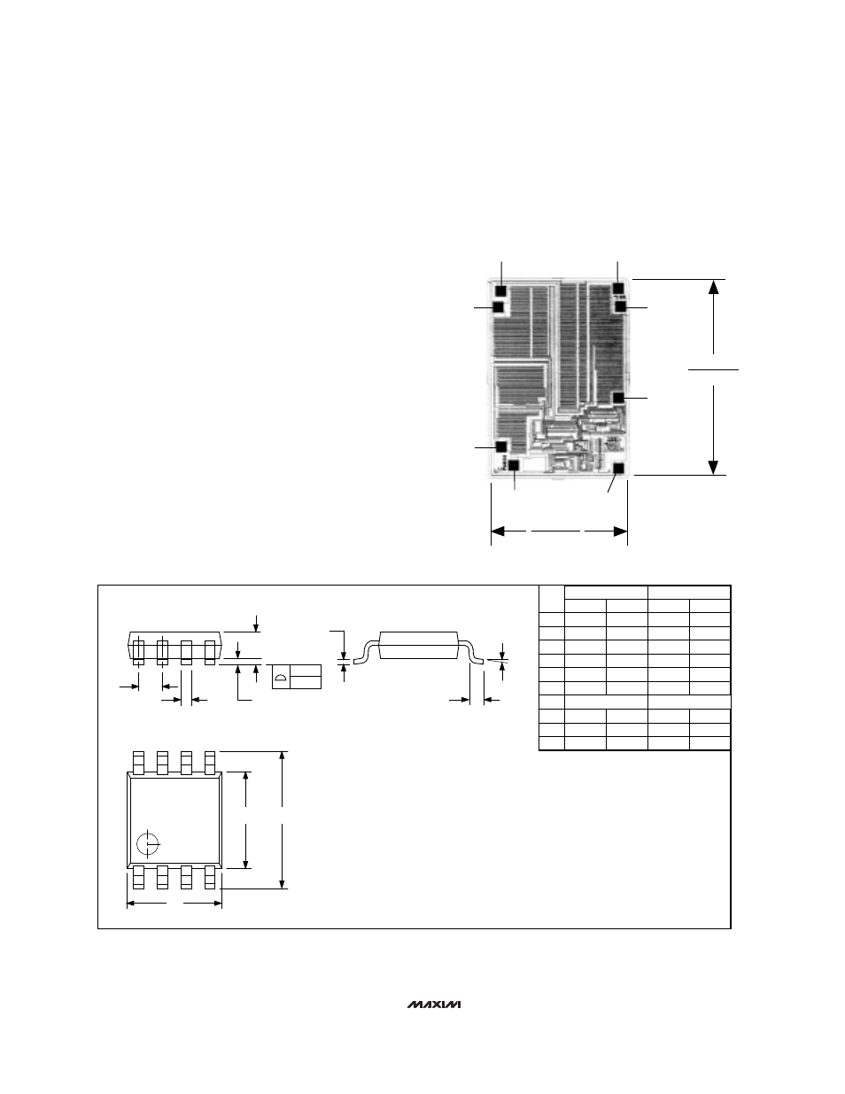 Max865 compact, dual-output charge pump, Pin µ max micromax small-outline package | Rainbow Electronics MAX865 User Manual | Page 8 / 8