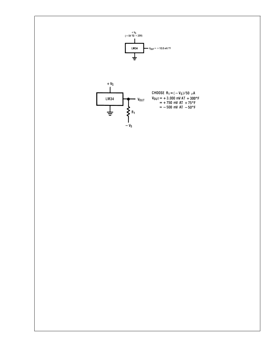 Typical applications, Lm34 | Rainbow Electronics LM34 User Manual | Page 2 / 12