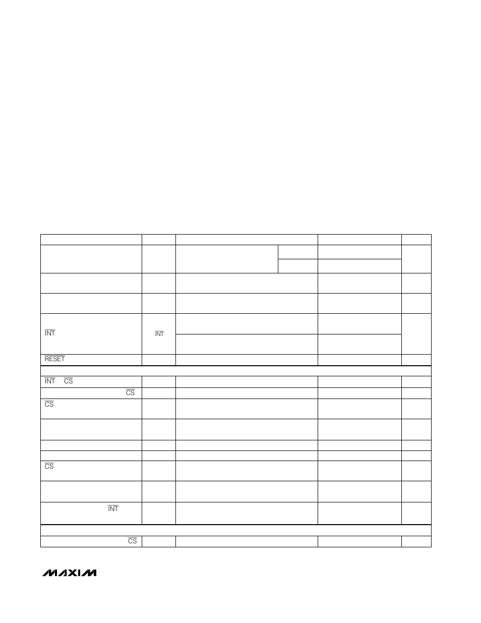 Timing characteristics | Rainbow Electronics MAX1403 User Manual | Page 7 / 36