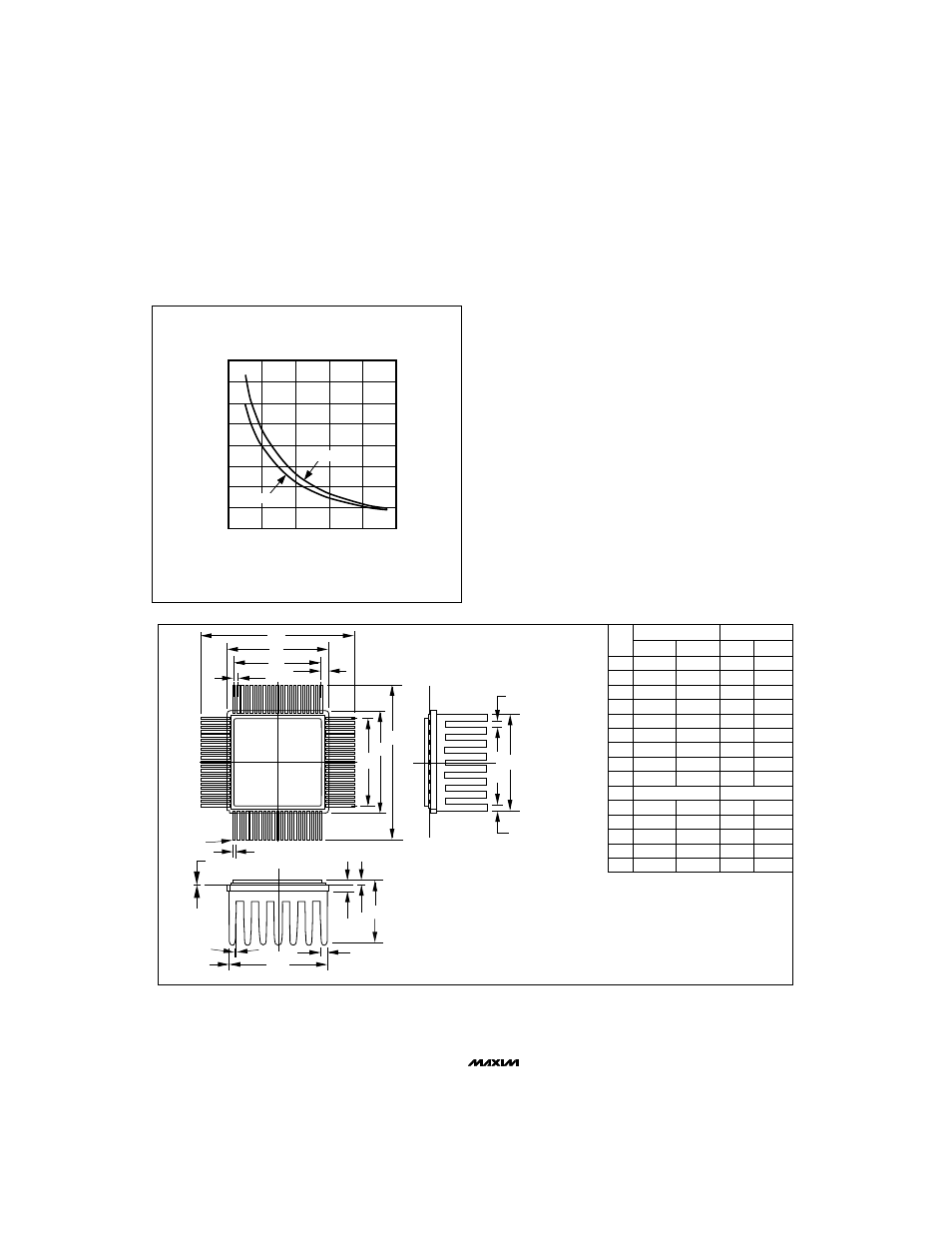Package information, 84 lead ceramic flat pack with heat sink | Rainbow Electronics MAX100 User Manual | Page 16 / 16
