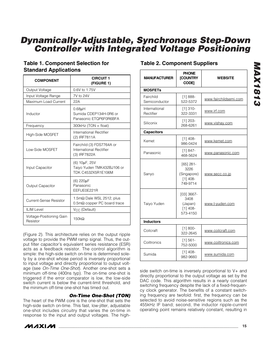 Rainbow Electronics MAX1813 User Manual | Page 15 / 38
