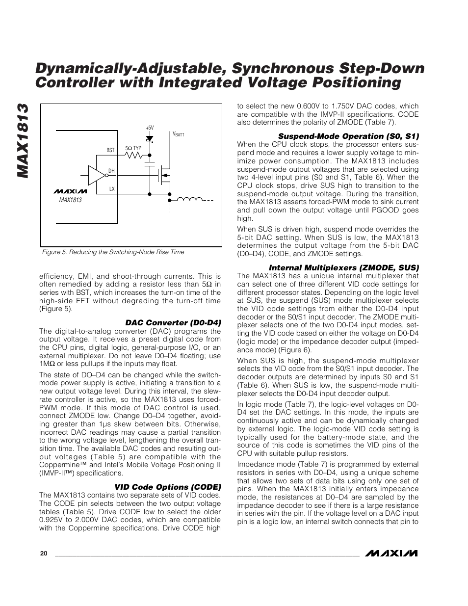 Rainbow Electronics MAX1813 User Manual | Page 20 / 38