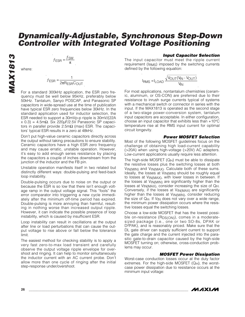 Rainbow Electronics MAX1813 User Manual | Page 26 / 38