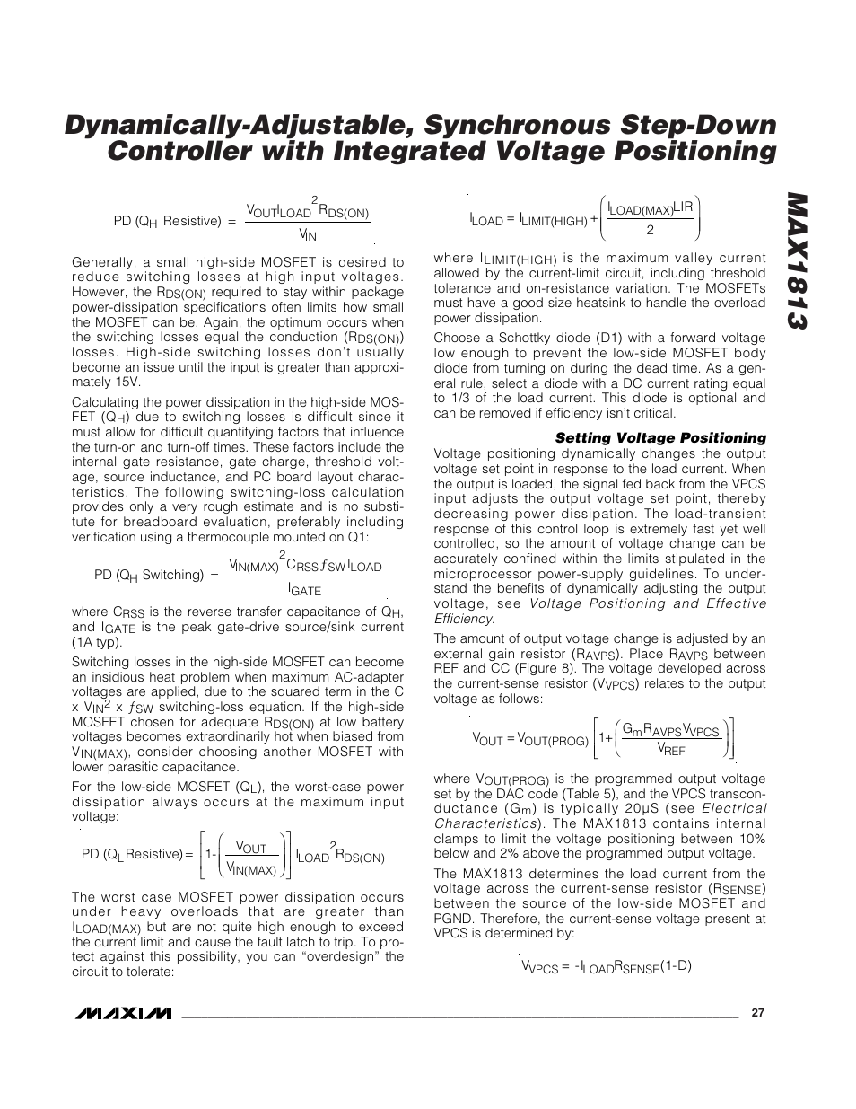 Rainbow Electronics MAX1813 User Manual | Page 27 / 38