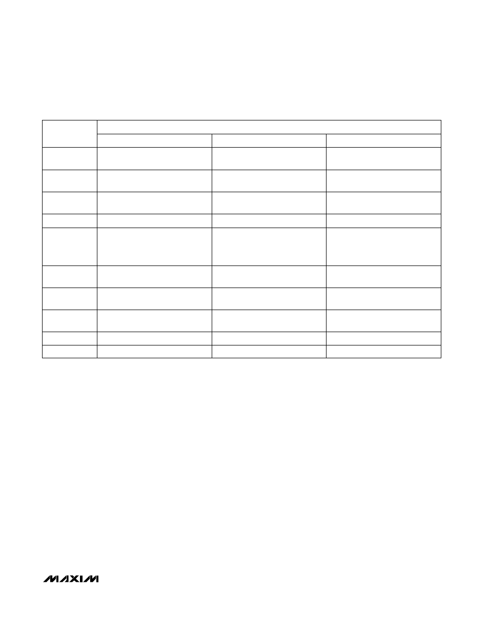 Table 1. component list for standard applications | Rainbow Electronics MAX1638 User Manual | Page 9 / 16