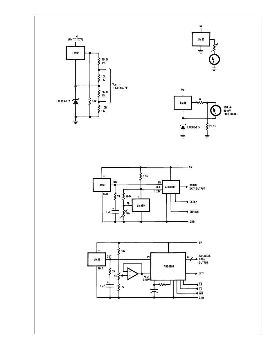 Typical applications, Lm35 | Rainbow Electronics LM35 User Manual | Page 8 / 13
