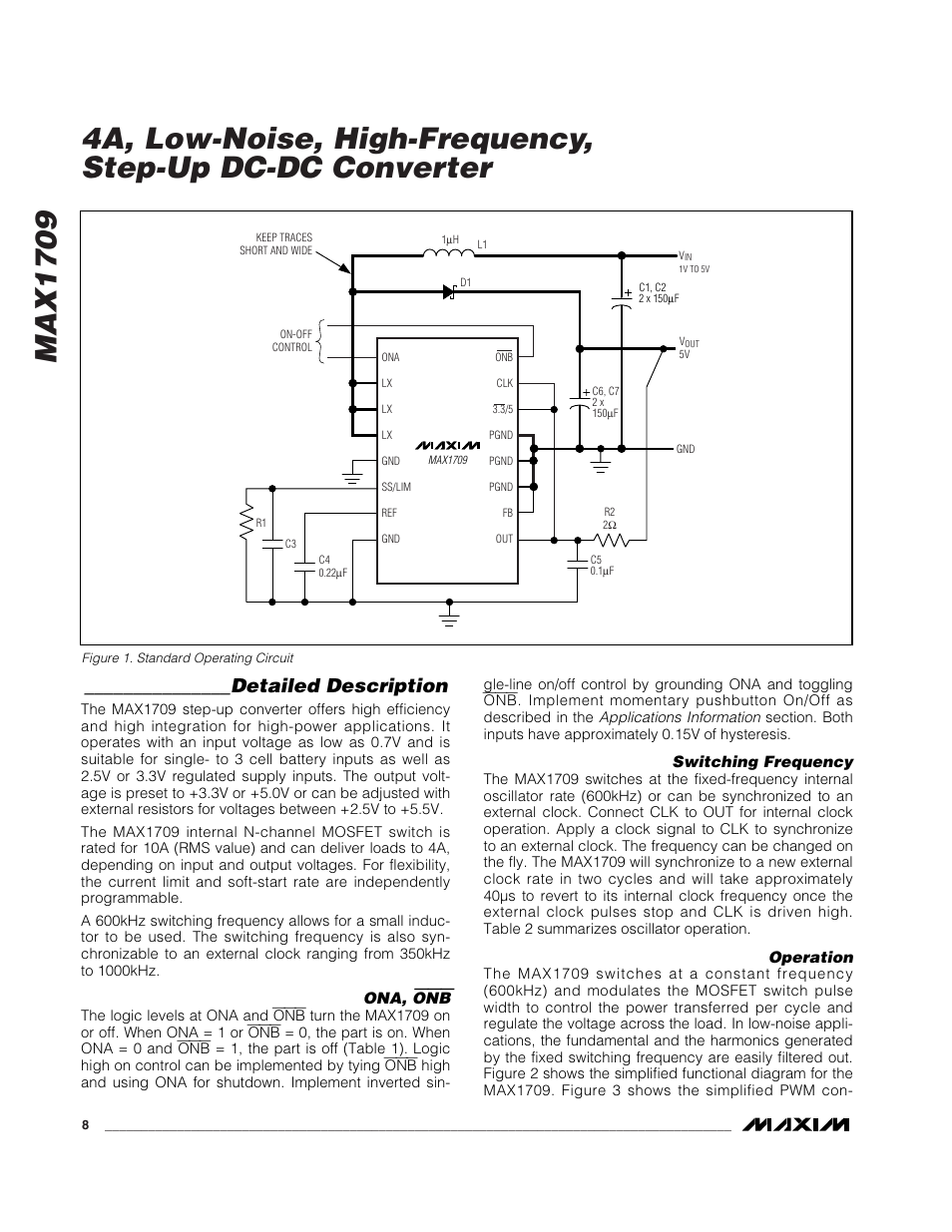 Detailed description | Rainbow Electronics MAX1709 User Manual | Page 8 / 12