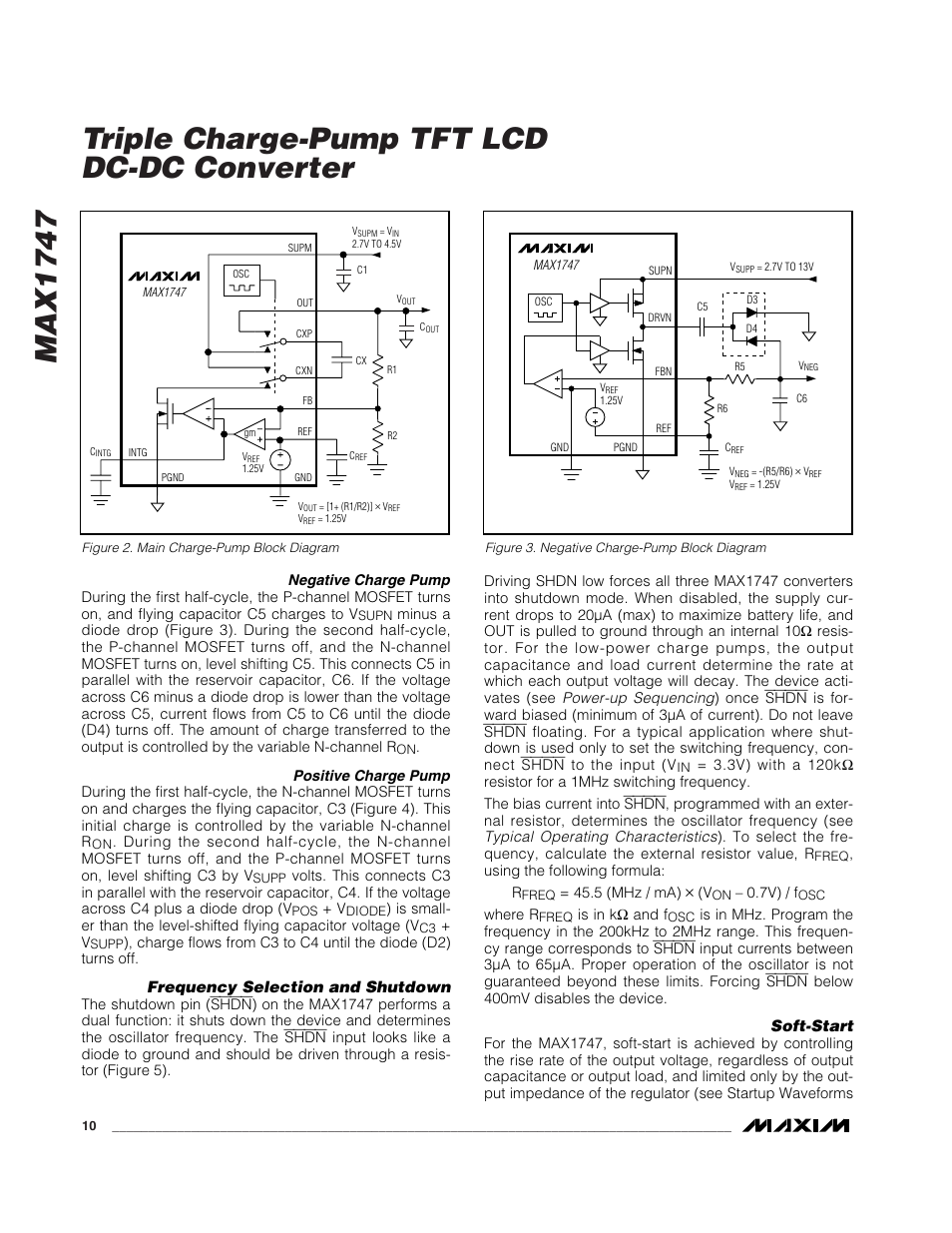 Max1747 triple charge-pump tft lcd dc-dc converter | Rainbow Electronics MAX1747 User Manual | Page 10 / 13