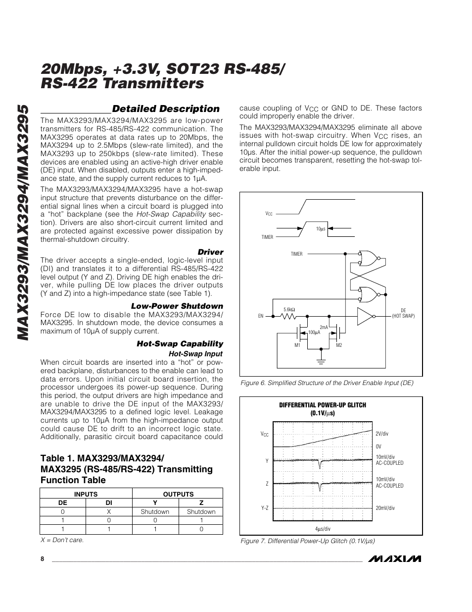 Detailed description | Rainbow Electronics MAX3295 User Manual | Page 8 / 11