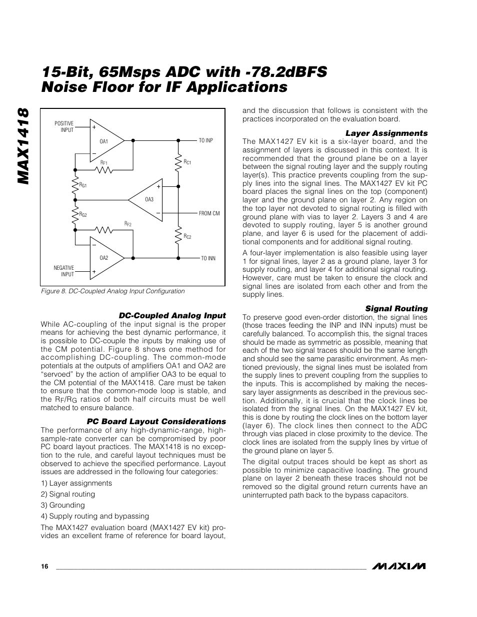 Rainbow Electronics MAX1418 User Manual | Page 16 / 20