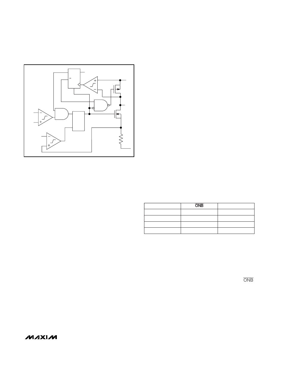 Table 3. on/off logic control | Rainbow Electronics MAX1701 User Manual | Page 11 / 16