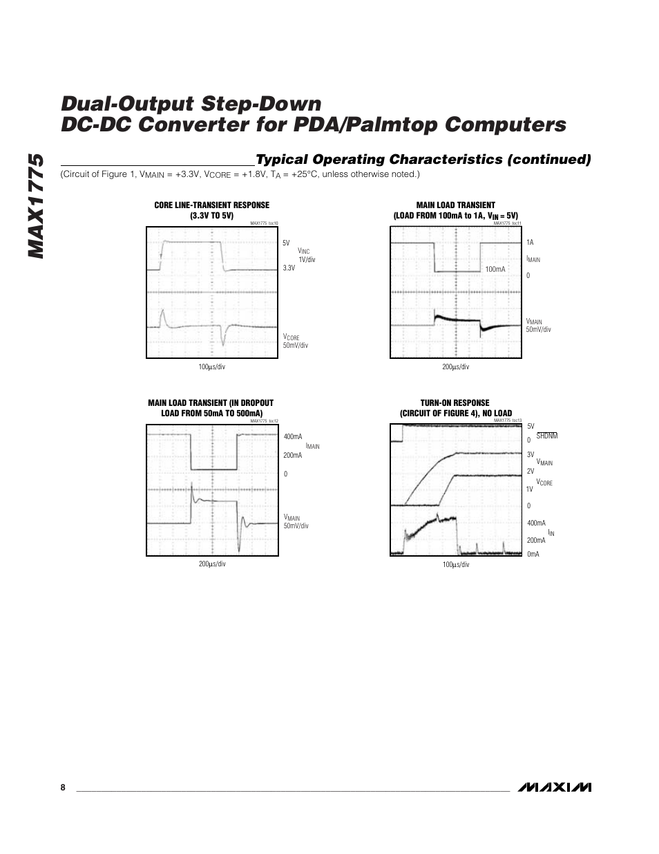 Typical operating characteristics (continued) | Rainbow Electronics MAX1775 User Manual | Page 8 / 15