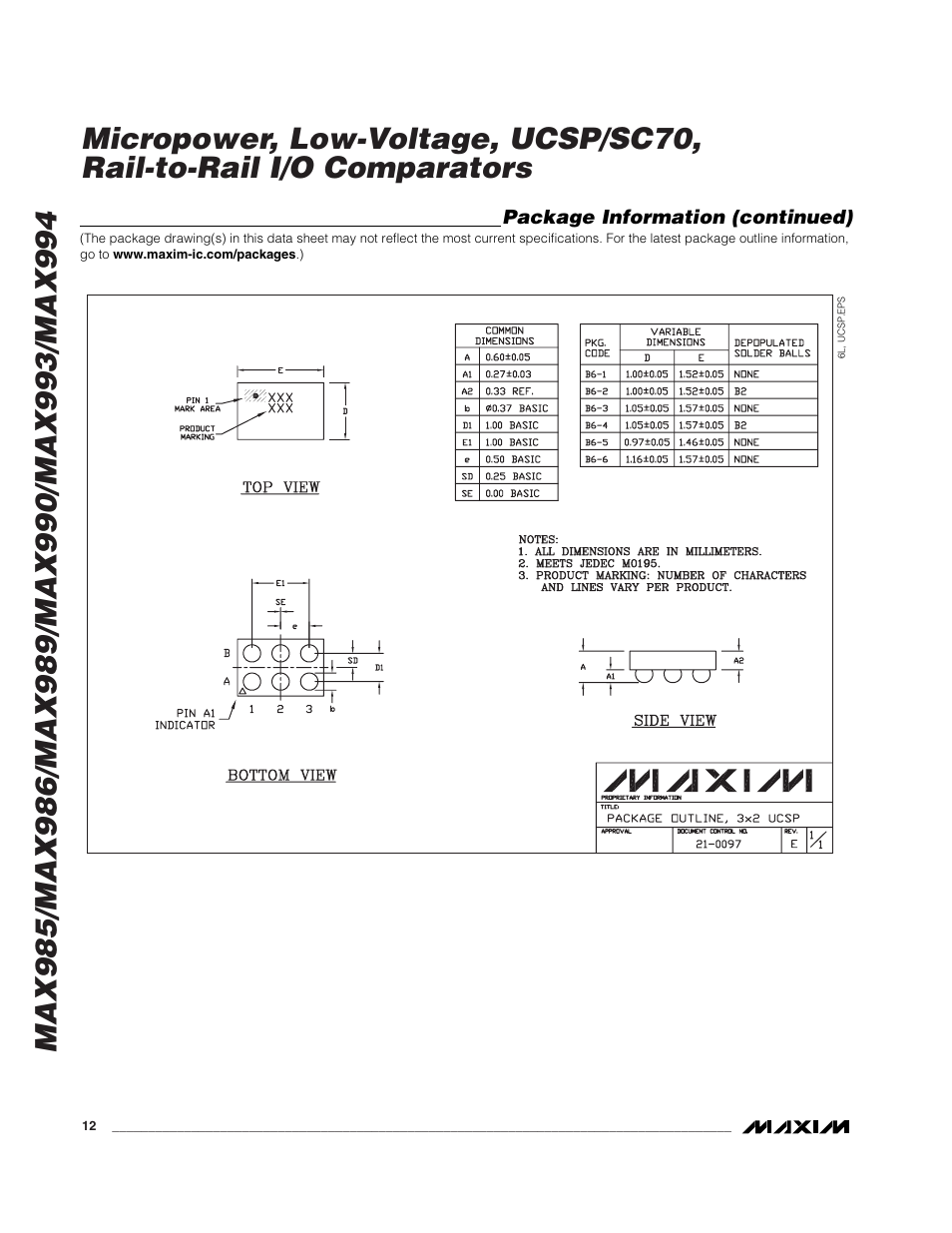 Rainbow Electronics MAX993 User Manual | Page 12 / 13