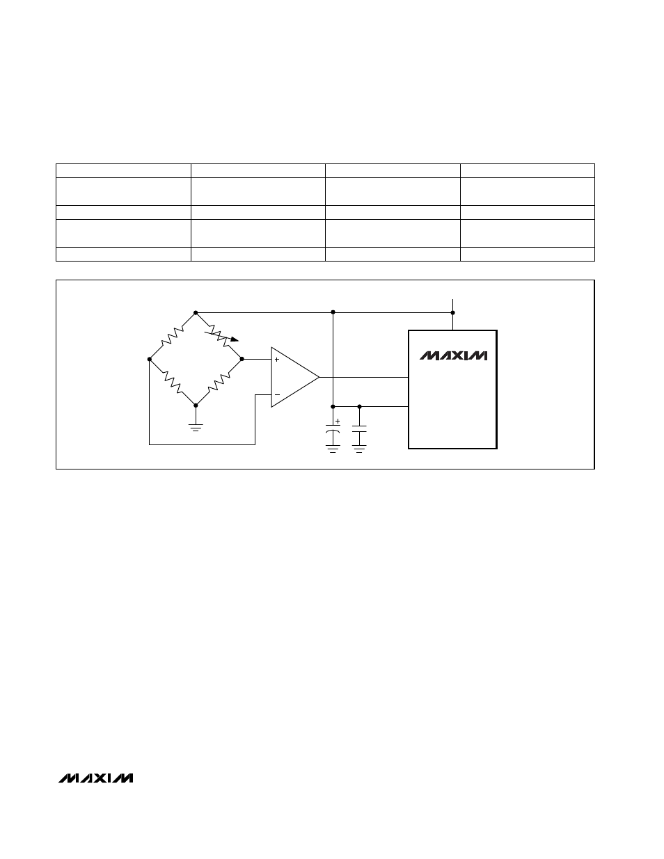 Table 1. low-esr capacitor suppliers, Applications information | Rainbow Electronics MAX194 User Manual | Page 11 / 24