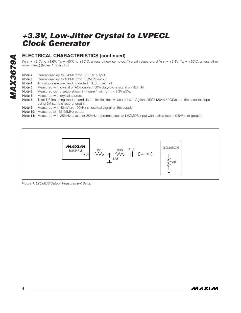 Electrical characteristics (continued) | Rainbow Electronics MAX3679A User Manual | Page 4 / 11