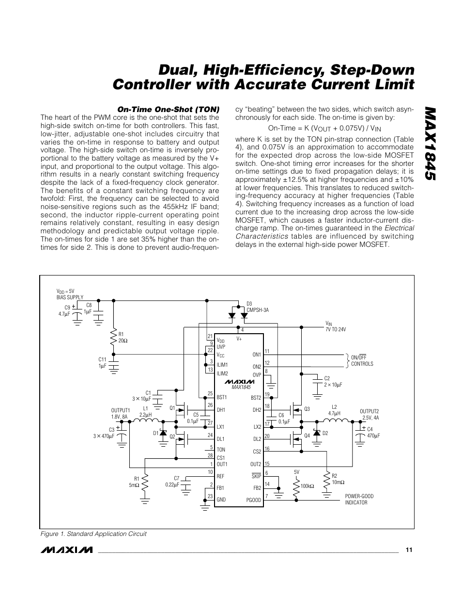 On-time one-shot (ton) | Rainbow Electronics MAX1845 User Manual | Page 11 / 24