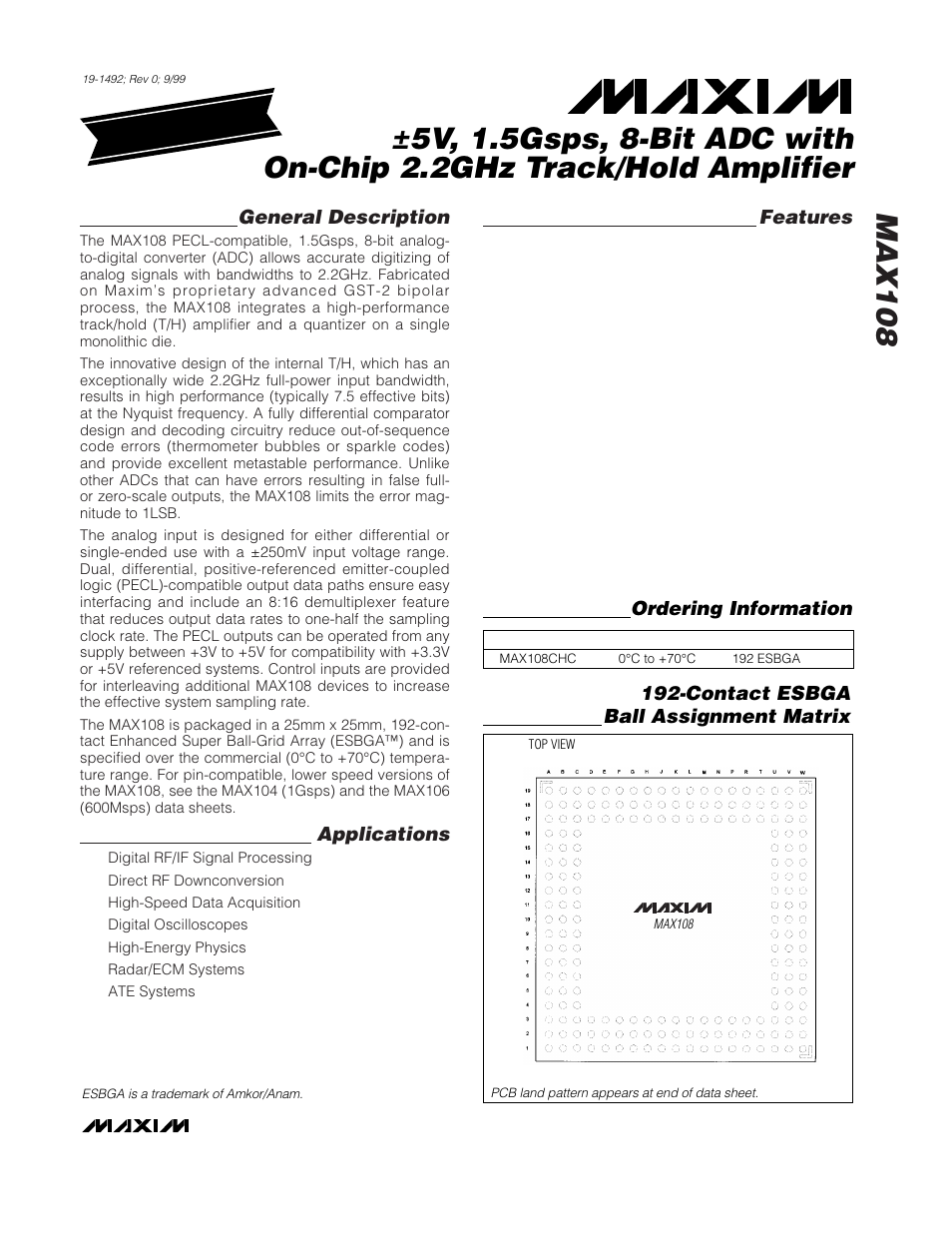 Rainbow Electronics MAX108 User Manual | 32 pages