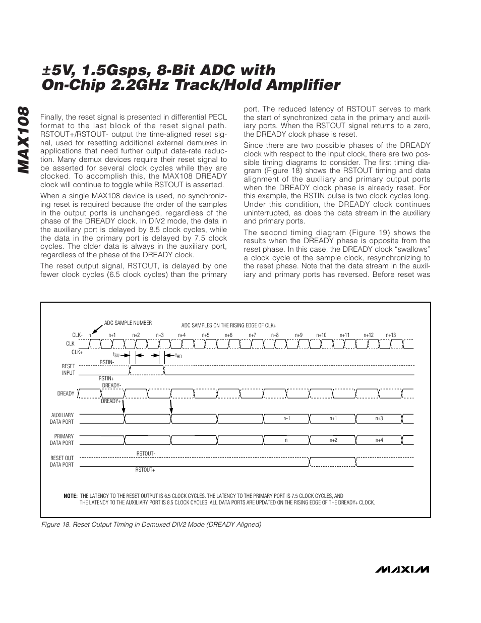 Max108 | Rainbow Electronics MAX108 User Manual | Page 22 / 32