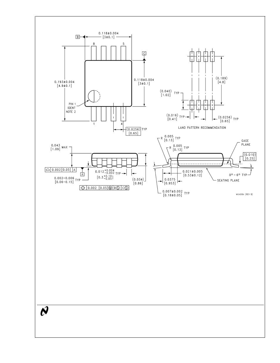Physical dimensions | Rainbow Electronics LM3824 User Manual | Page 12 / 12