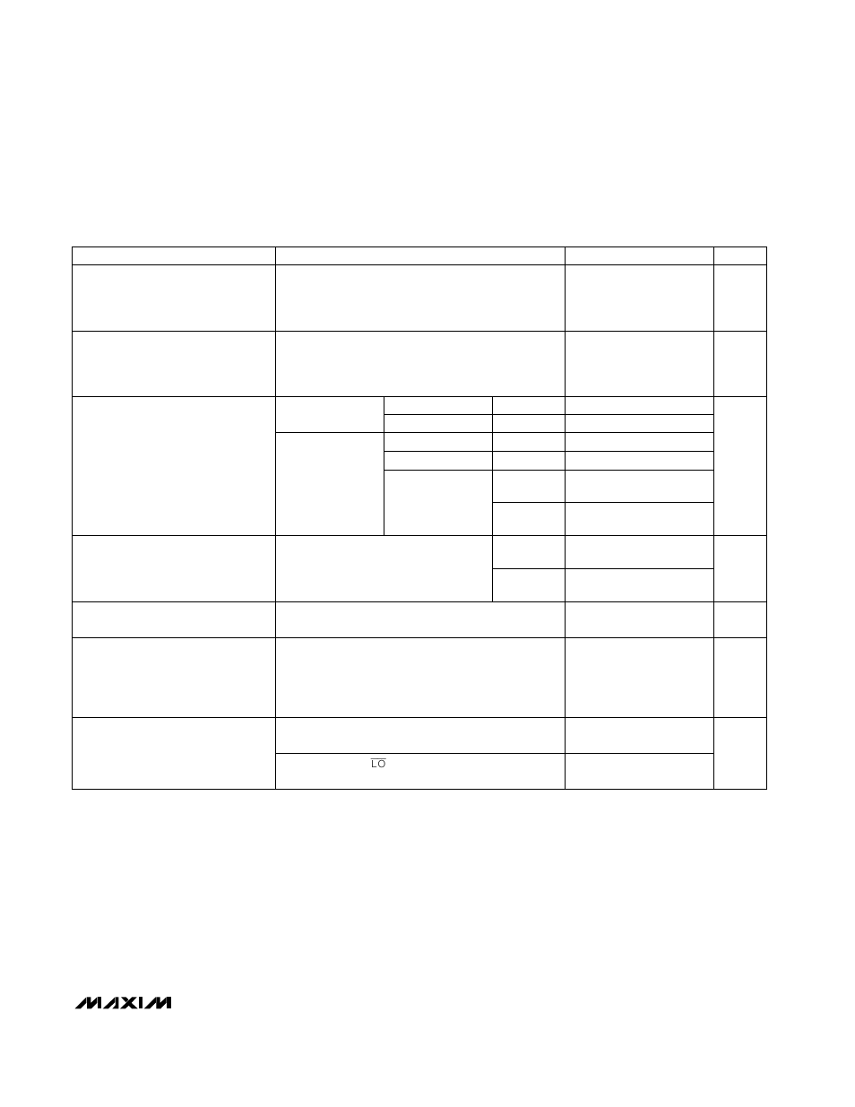 Ac electrical characteristics | Rainbow Electronics MAX2105 User Manual | Page 3 / 16