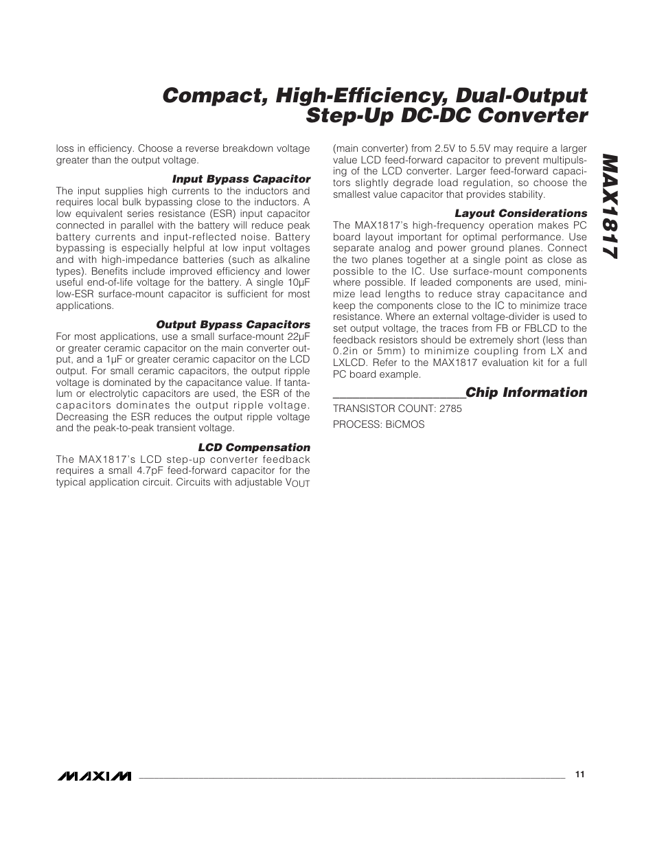 Rainbow Electronics MAX1817 User Manual | Page 11 / 12