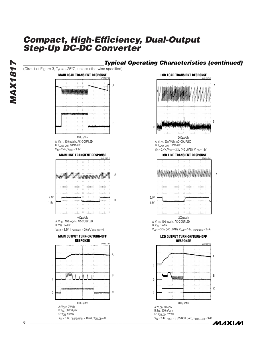 Typical operating characteristics (continued) | Rainbow Electronics MAX1817 User Manual | Page 6 / 12