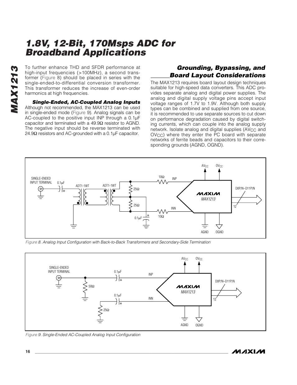 Rainbow Electronics MAX1213 User Manual | Page 16 / 21