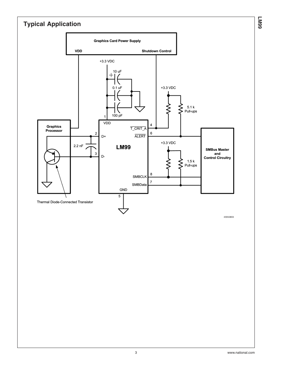 Typical application | Rainbow Electronics LM99 User Manual | Page 3 / 20