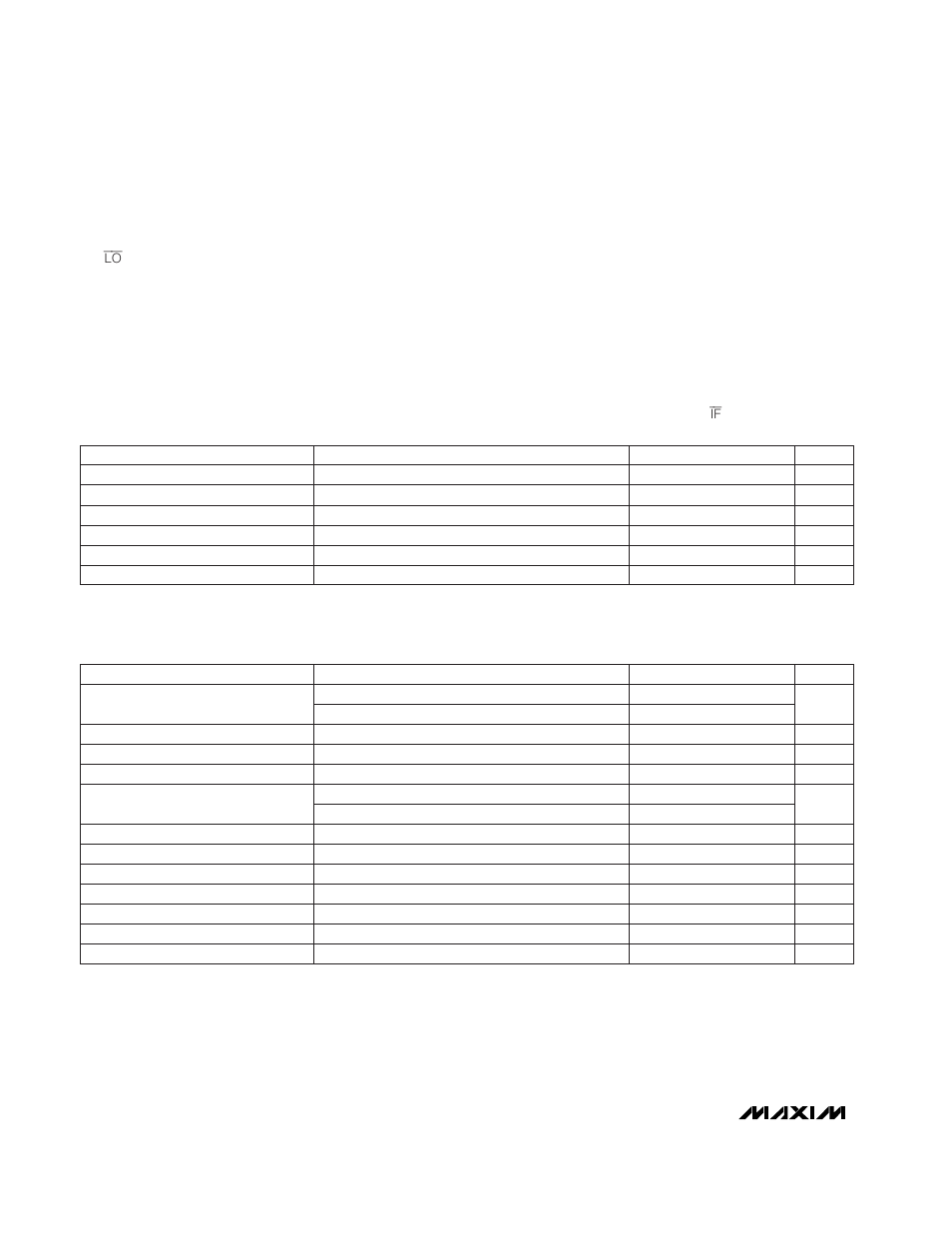 Ac electrical characteristics | Rainbow Electronics MAX2406 User Manual | Page 2 / 8