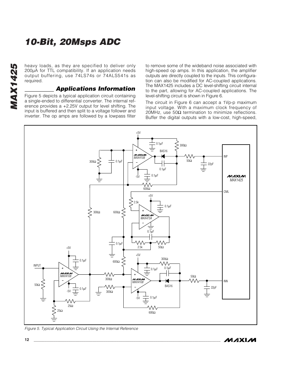 Applications information | Rainbow Electronics MAX1425 User Manual | Page 12 / 16