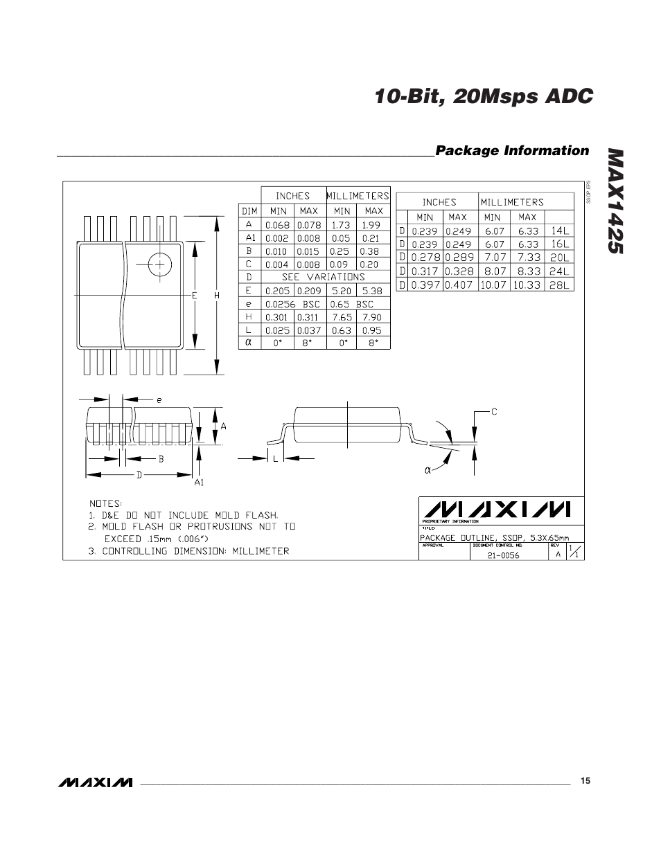 Rainbow Electronics MAX1425 User Manual | Page 15 / 16