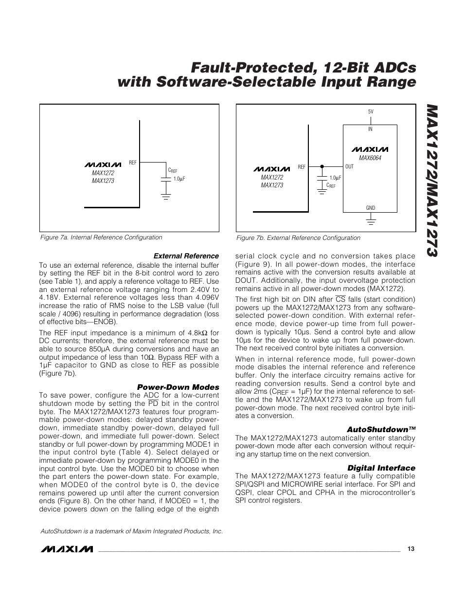 Rainbow Electronics MAX1273 User Manual | Page 13 / 20