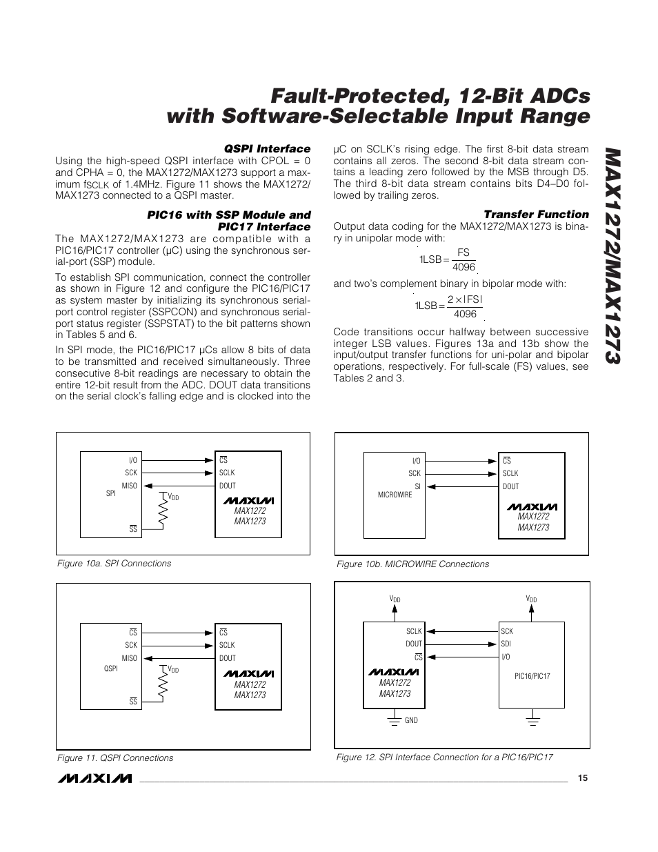 Rainbow Electronics MAX1273 User Manual | Page 15 / 20