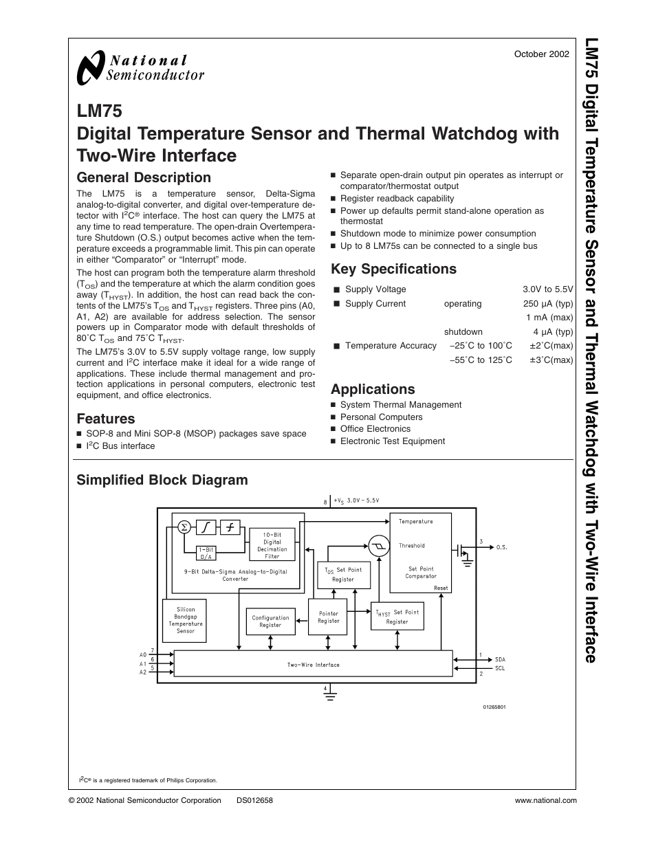 Rainbow Electronics LM75 User Manual | 18 pages