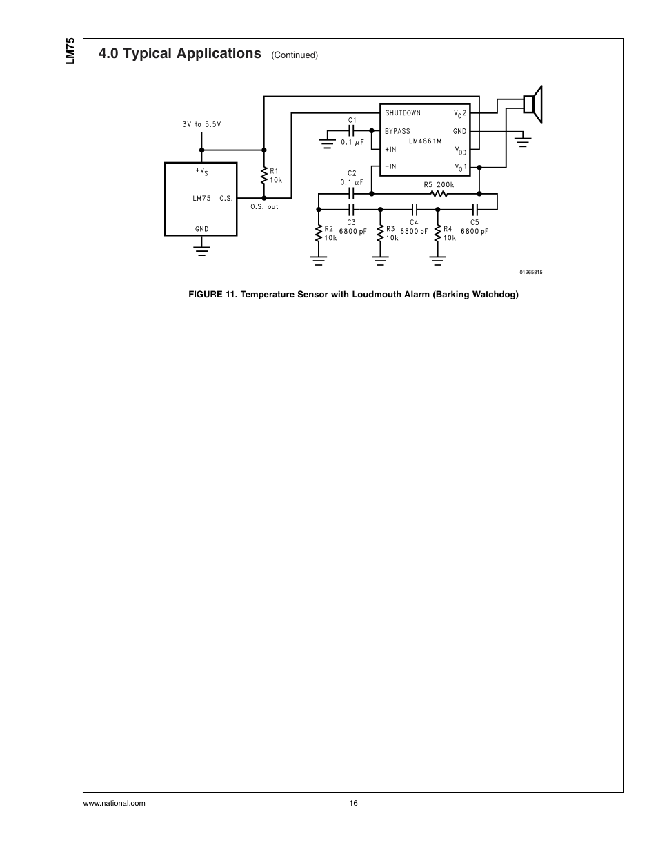 0 typical applications | Rainbow Electronics LM75 User Manual | Page 16 / 18