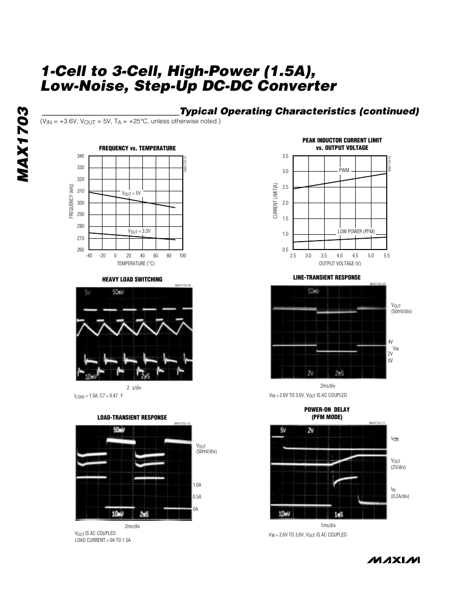 Typical operating characteristics (continued) | Rainbow Electronics MAX1703 User Manual | Page 6 / 16