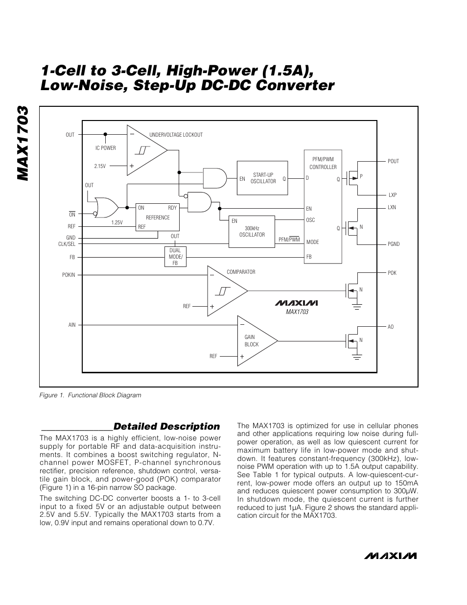 Detailed description | Rainbow Electronics MAX1703 User Manual | Page 8 / 16