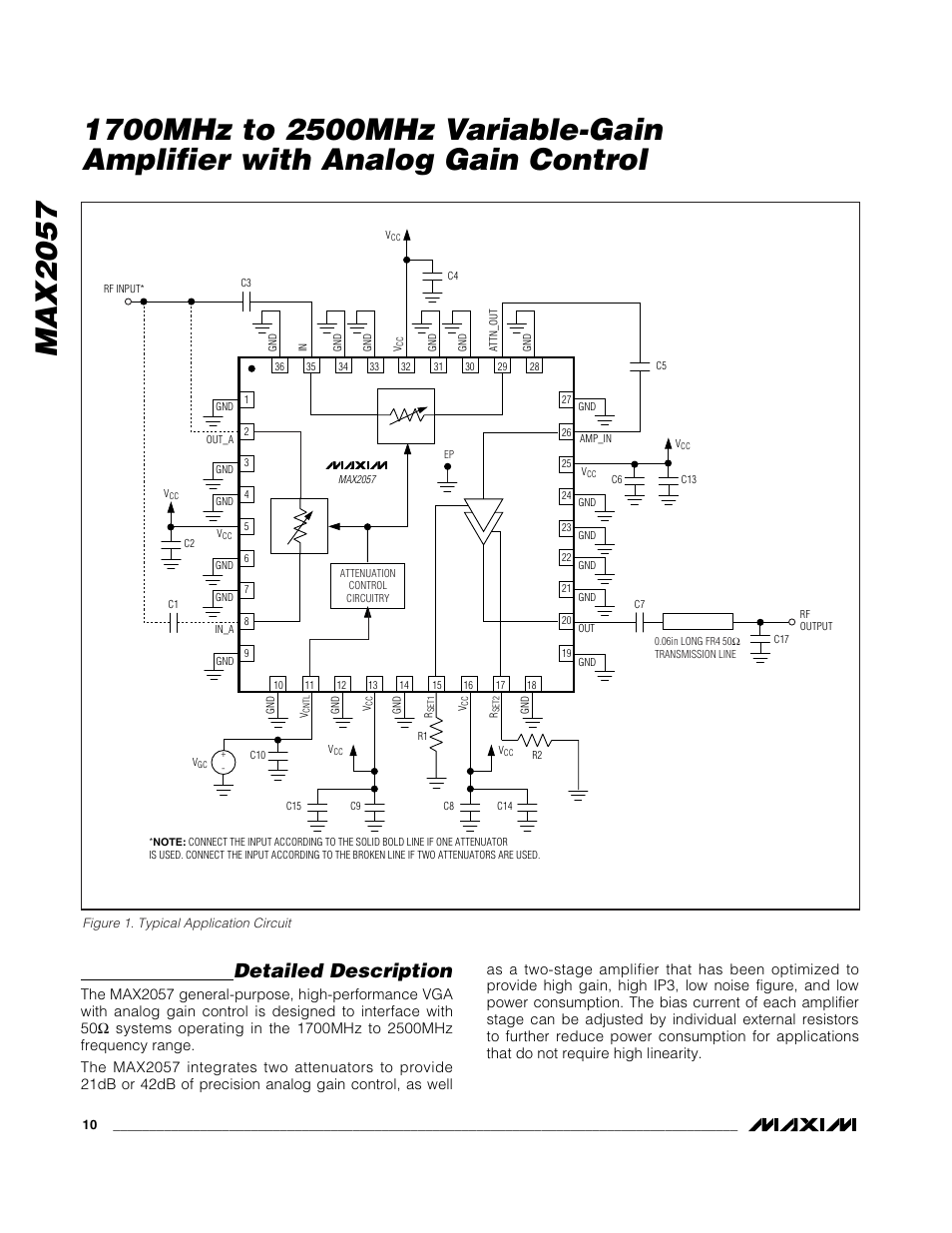 Detailed description | Rainbow Electronics MAX2057 User Manual | Page 10 / 12