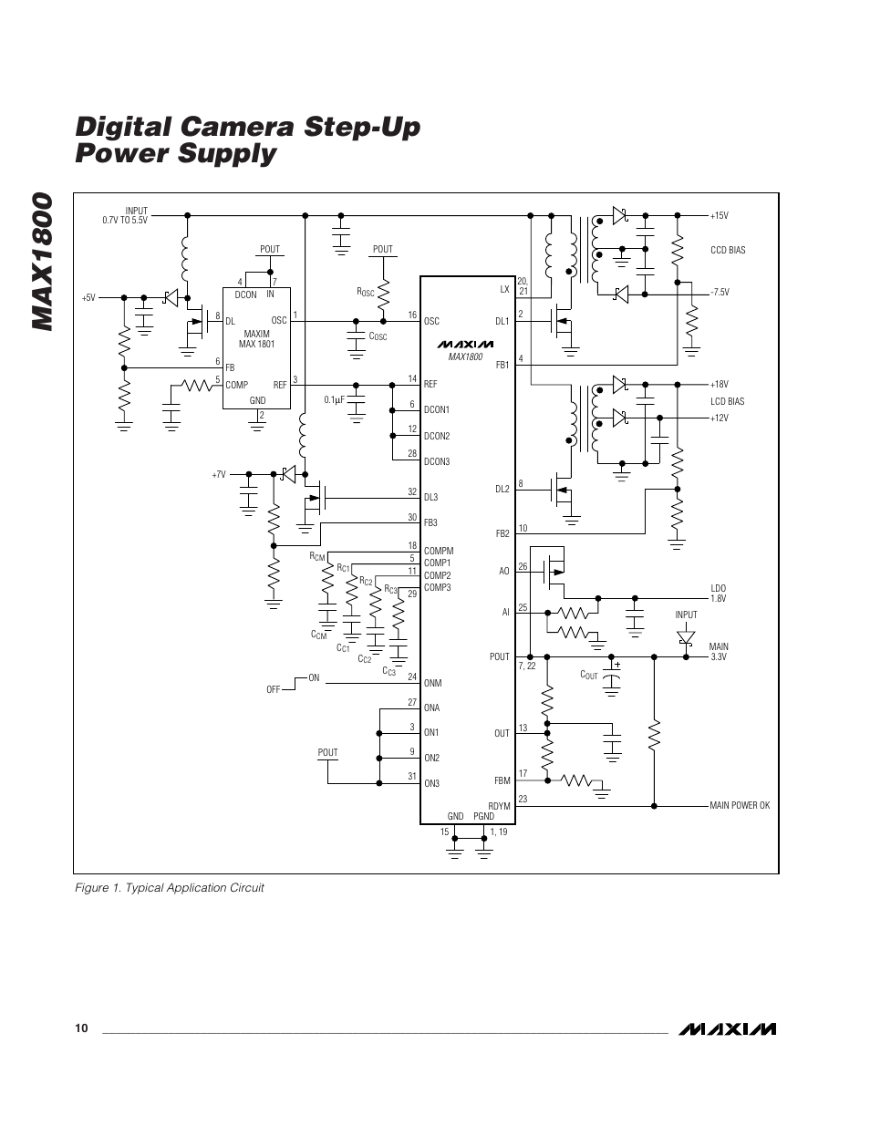 Max1800 digital camera step-up power supply | Rainbow Electronics MAX1800 User Manual | Page 10 / 24