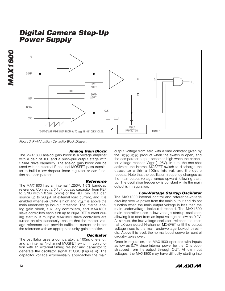 Max1800 digital camera step-up power supply | Rainbow Electronics MAX1800 User Manual | Page 12 / 24
