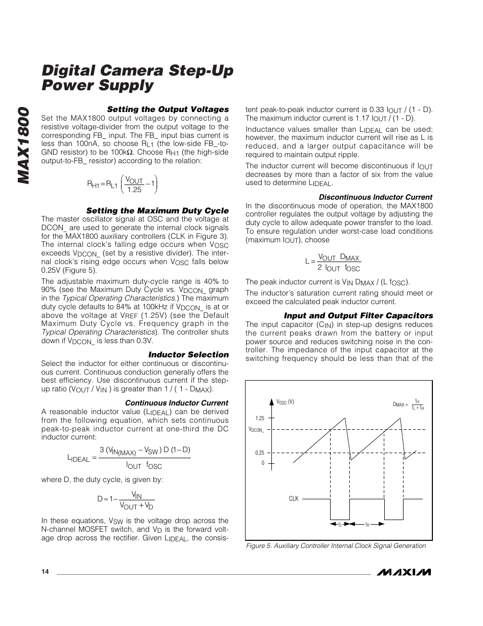 Max1800 digital camera step-up power supply | Rainbow Electronics MAX1800 User Manual | Page 14 / 24