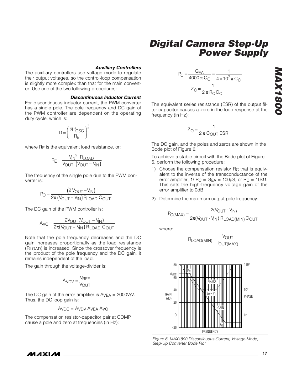 Max1800 digital camera step-up power supply | Rainbow Electronics MAX1800 User Manual | Page 17 / 24