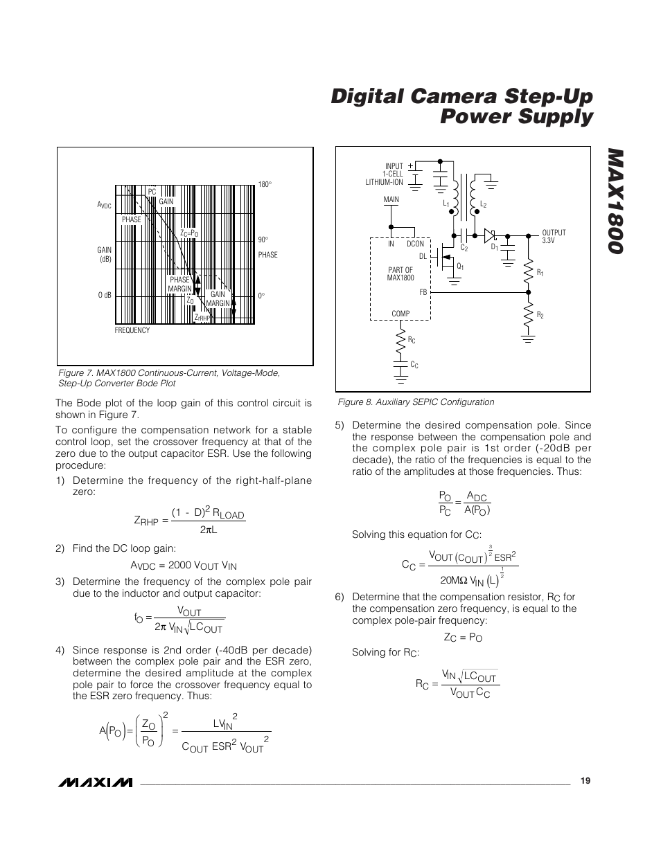 Max1800 digital camera step-up power supply | Rainbow Electronics MAX1800 User Manual | Page 19 / 24