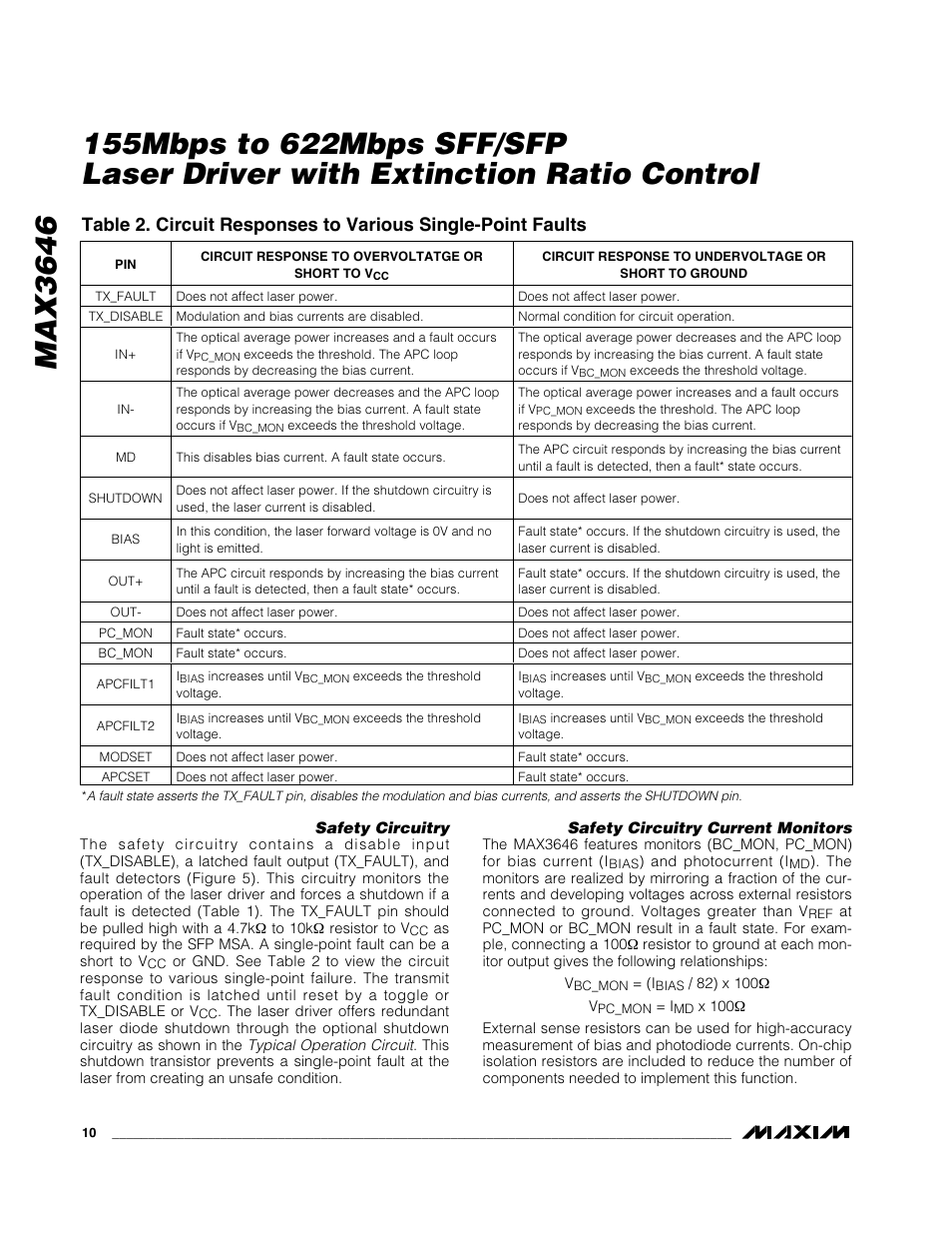 Max3646 | Rainbow Electronics MAX3646 User Manual | Page 10 / 14