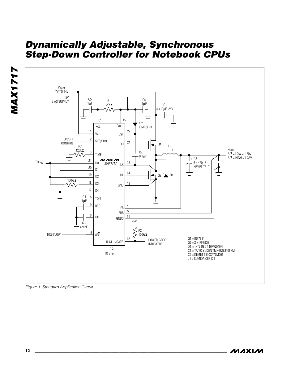 Rainbow Electronics MAX1717 User Manual | Page 12 / 33